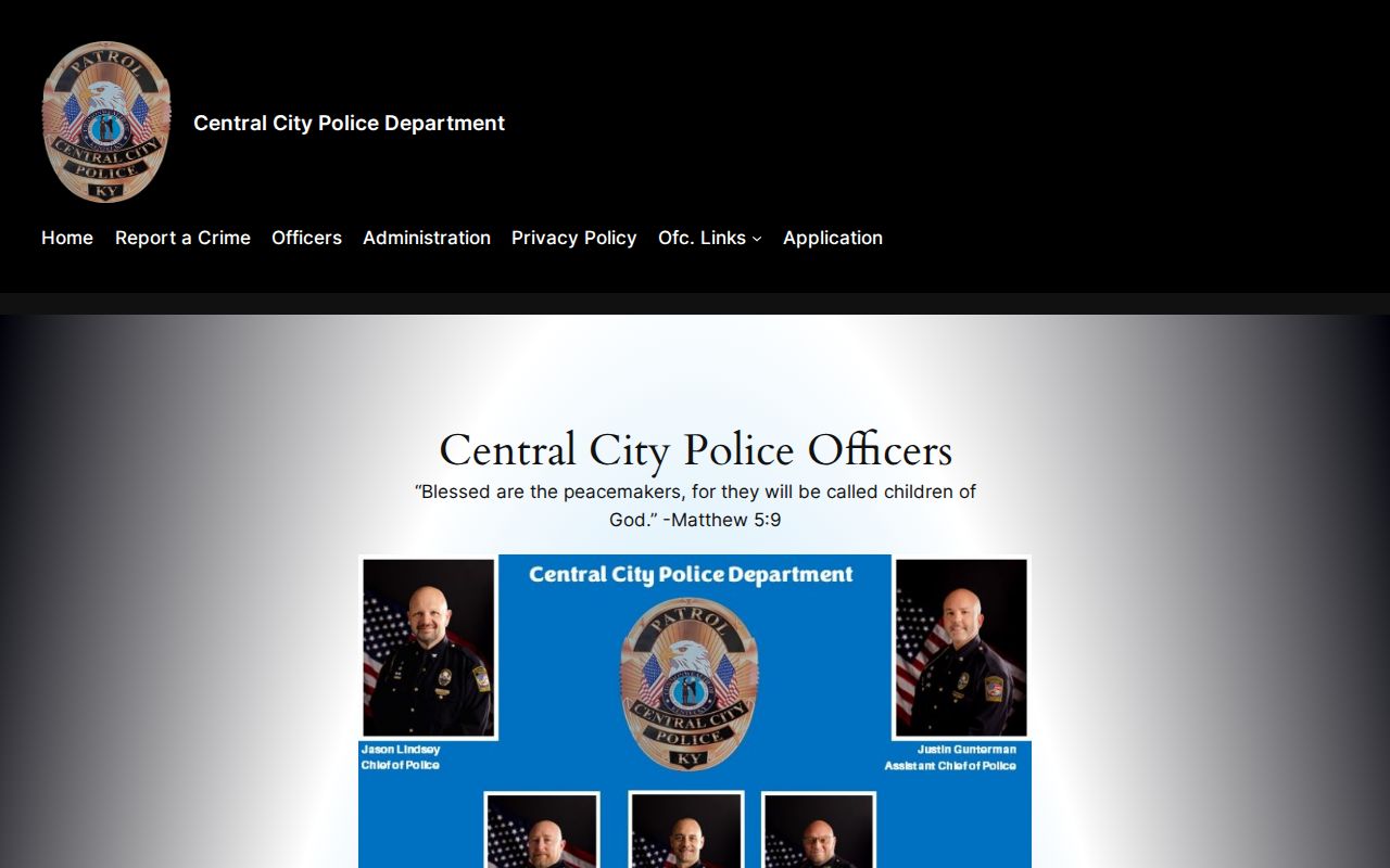 Central City warrant search local police source
